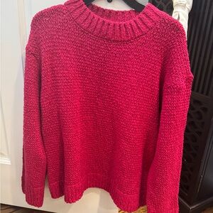 One Grey Day Pink Pullover Sweater